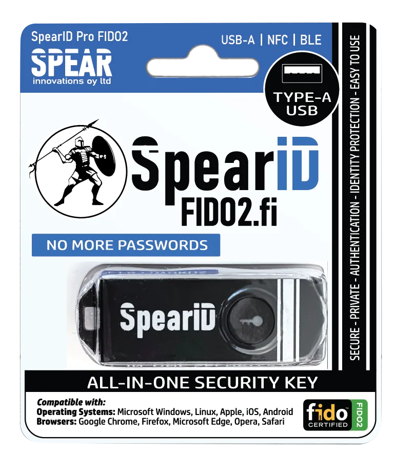 SpearID Fido2 Pro USB-A -tunniste